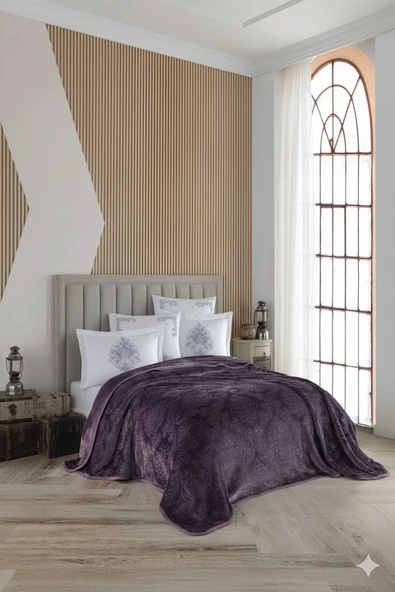 AGOSSA DAMASK 6 PARÇA BATTANİYE SETİ MÜRDÜM ürün görseli