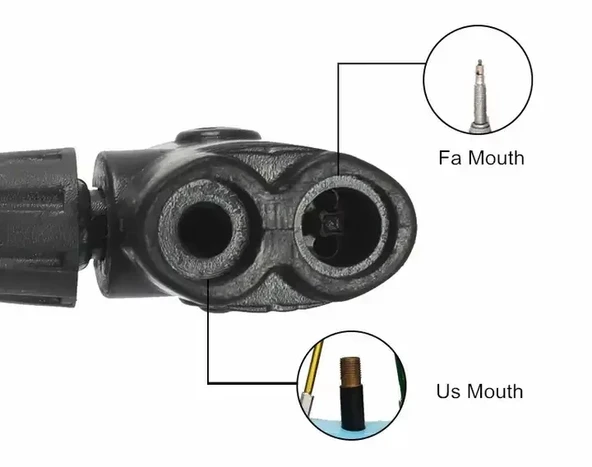 Yüksek Basınçlı Alüminyum Gümüş Renk Top Bisiklet Taşınabilir Hava Ayak Pompası - Resim 2