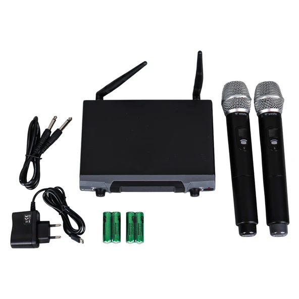 Westa WM-202H 1 Alıcı + 2 El (Lavalier) Kablosuz Uhf Mikrofon Seti - Resim 3