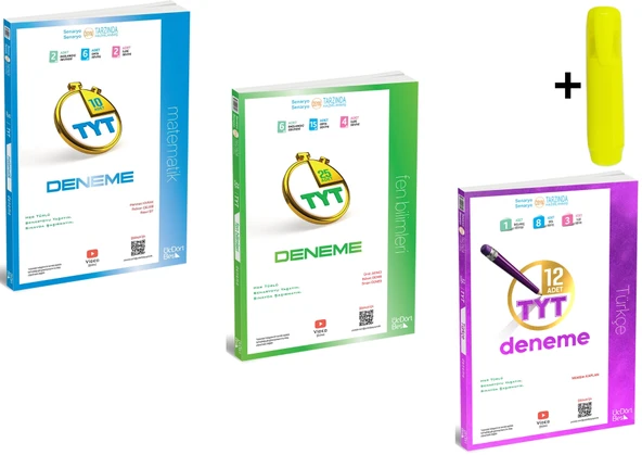 ÜçDörtBeş Yayınları TYT Matematik Fen Türkçe 2026 Deneme Seti Yeni ürün görseli