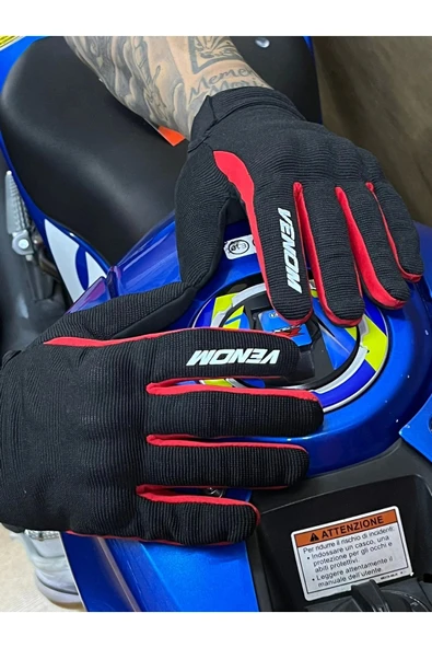 VNP-650 YAZLIK SİYAH-KIRMIZI ELDİVEN - 4