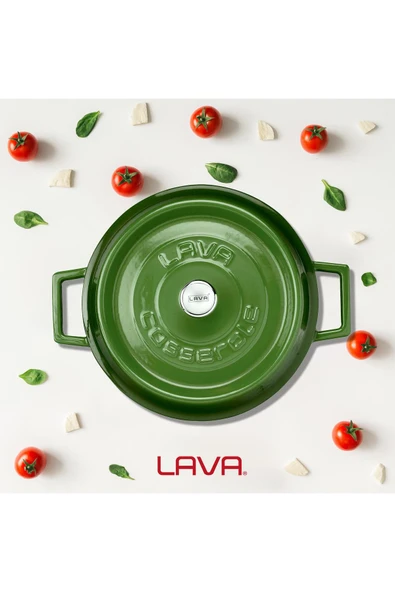 Lava LV Y ST 24 K2 G-24cm-Yeşil Basık Trendy Tencere - Resim 7