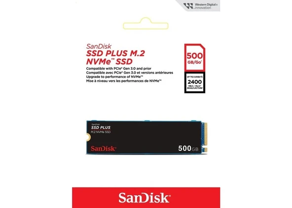SSD Plus 500GB 2400MB-1500MB M.2 PCIe Gen 3.0 NVMe SSD - Resim 4