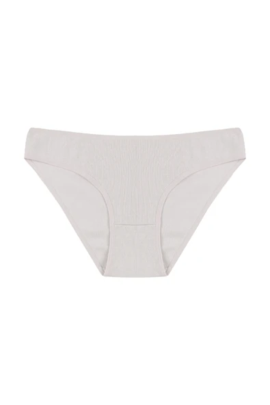 Kadın Külot 7 li Pamuklu Etiket Detaylı Fitilli Ribana - Resim 6