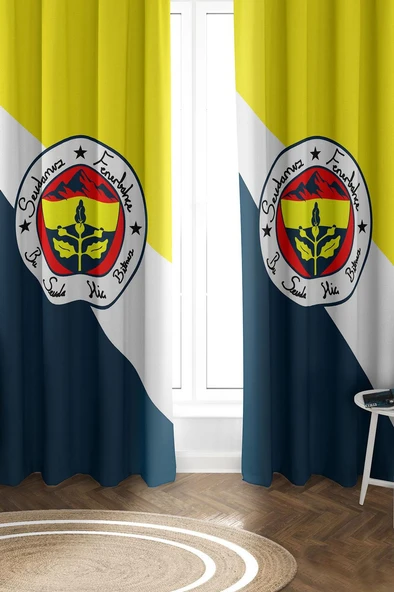 Parlak Saten Mikro Kumaş Çift Kanat Çocuk Odası Fon Perde Takımı PRD0054 RENKLİ 140 X 270 ürün görseli 1