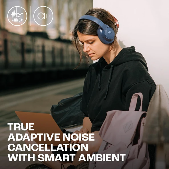 JBL Tune770BTNC Kulaklık, ANC, CT, OE, Mavi ( Kutu Hasarlı) - Resim 3