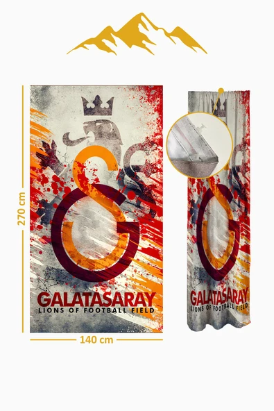 Parlak Saten Mikro Kumaş Çift Kanat Çocuk Odası Fon Perde Takımı PRD0029 RENKLİ 140 X 270 - Resim 2