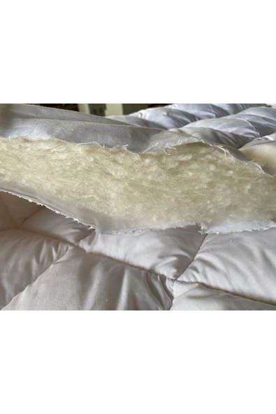 Yüncü Hanım Çift Kişilik Merinos Kuzu Yünü Yorgan (%100 SAF MERİNOS KUZU YÜNÜ) 195 X 215 Cm Ebat, 3000 gram - 8