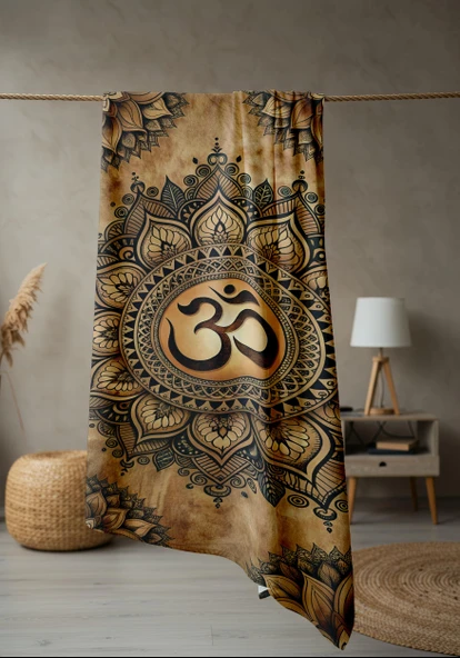 Dijital Baskı Plaj Deniz Havlusu Modern Desenli Peştamal (80X160 cm) HVL0063 RENKLİ 80 X 160 - Resim 2