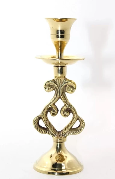 Tekli Pirinç Şamdan 4744 ürün görseli 1