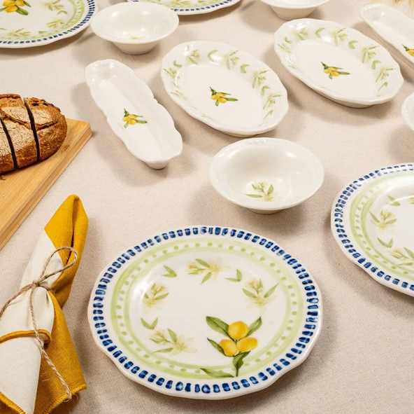 Fecra 14 Parça Casa Limone Kahvaltı Takımı - Resim 3