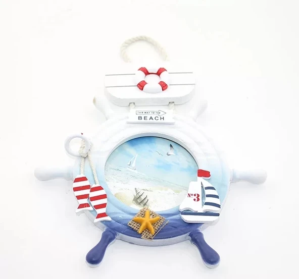 Ahşap Marin Dümenli Çerceve Alk2475 ürün görseli 1