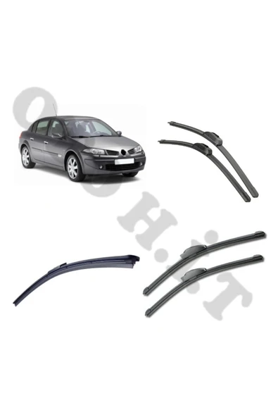OTO H.İ.T. RENAULT MEGANE 2 SİLECEK TAKIMI 2006-2009 ÖN CAM SİLECEĞİ ürün görseli