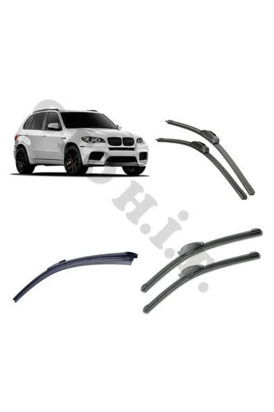 OTO H.İ.T. BMW X5 E70 SİLECEK TAKIMI 2007-2013 ÖN CAM SİLECEĞİ ürün görseli