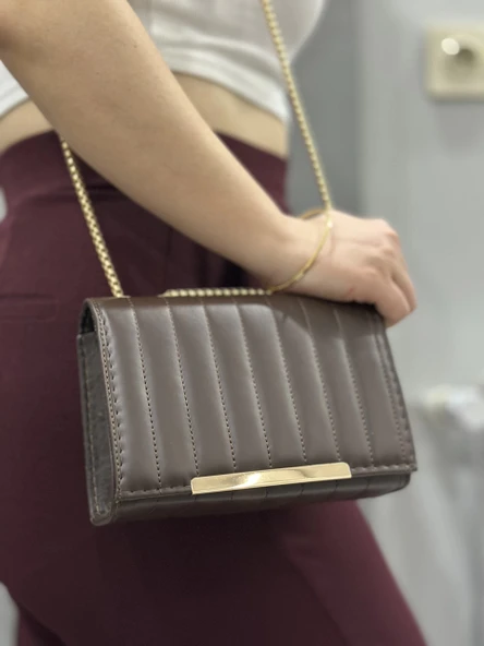 BİÇOMİ Cessi kahve cilt çanta ürün görseli