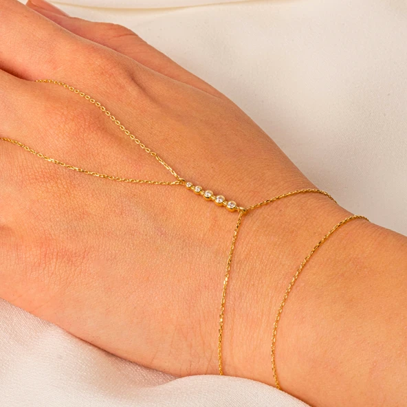 Gümüş Şahmeran - 925 Ayar Gümüş Sıra Taşlı Modern Tasarım Şahmeran