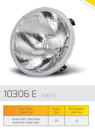 Volvo Reflektor Vidalı Parksız - Farba 10306d ürün görseli 1