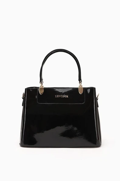 Levidor Siyah Rugan Kadın El ve Omuz Çantası 930120 ürün görseli