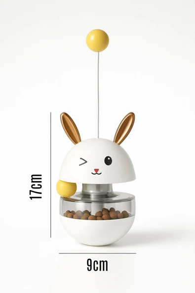 CasaPetra KEDİ HACIYATMAZ OYUNCAĞI MAMA HAZNESİ EĞLENCELİ ÖDÜL MAMASI KABI KEDİ AKSESUARLARI - 5