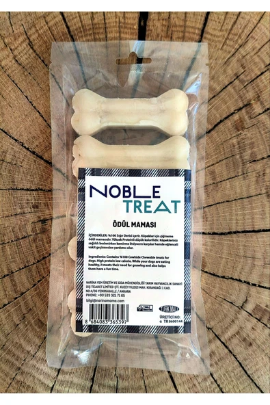 AboutThePerfect 7 cm Beyaz Köpek Kemikleri, 4'lü Paket, Ödüllü ve Lezzetli Köpek Kemiği - 3