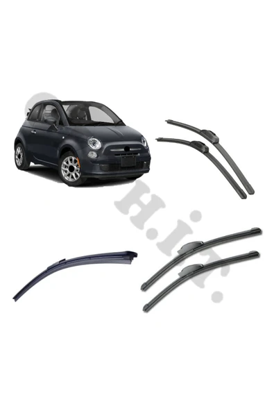OTO H.İ.T. FİAT 500 C SİLECEK TAKIMI 2009-2020 ÖN CAM SİLECEĞİ ürün görseli