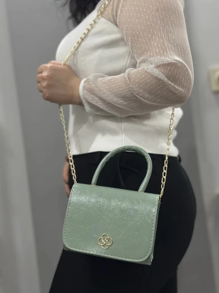 BİÇOMİ Mint cilt krash çanta - Resim 5