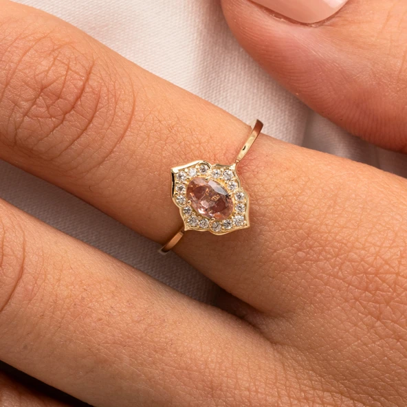 Gümüş Yüzük - Vintage Zultanit Taşlı Gümüş Evlilik Teklifi Hediye 925 Ayar Gümüş Yüzük - Resim 8