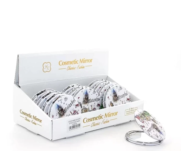 Taşlı İstanbul Tasarımı El Aynası İnce Alk2476a ürün görseli 1