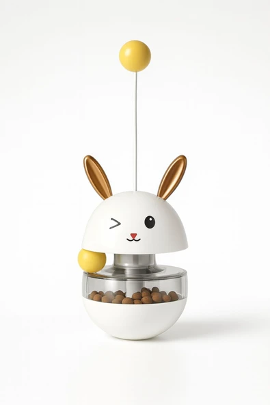 CasaPetra KEDİ HACIYATMAZ OYUNCAĞI MAMA HAZNESİ EĞLENCELİ ÖDÜL MAMASI KABI KEDİ AKSESUARLARI - 4