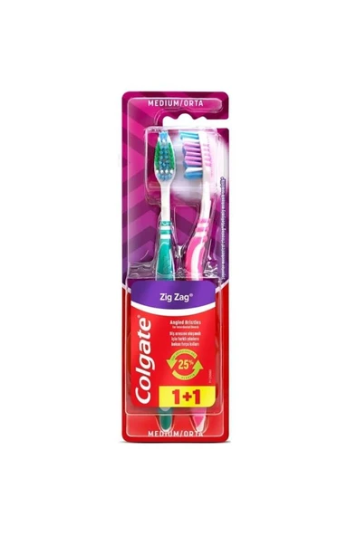 Colgate Zigzag Orta Diş Fırçası 1+1 ürün görseli