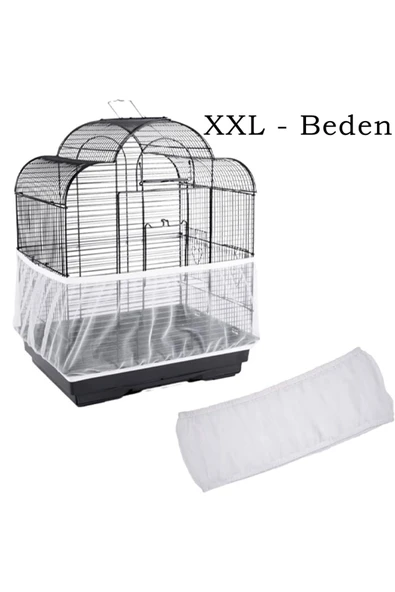 Wahw Pet Kafes Tülü XXL - Papağan ve Muhabbet Kuşu Kafes Tülü, Hava Alabilen, 33x42x30cm 360derece