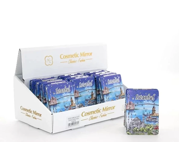 Taşlı İstanbul Tasarımı El Aynası İnce Alk2470a ürün görseli 1