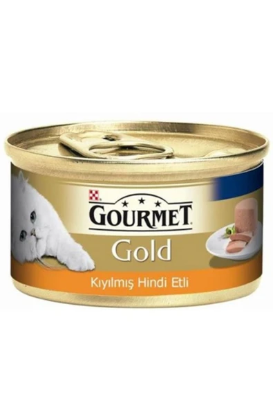 Gourmet Gourmet Gold Kıyılmış Hindi Etli Konserve Yetişkin Kedi Maması 24 X 85 G - 2