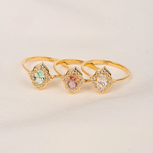 Gümüş Yüzük - Vintage Zultanit Taşlı Gümüş Evlilik Teklifi Hediye 925 Ayar Gümüş Yüzük - Resim 6