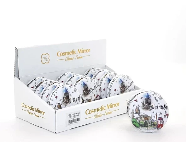 Taşlı İstanbul Tasarımı El Aynası Kalın Alk2489 ürün görseli 1