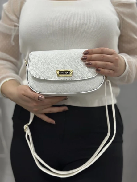 BİÇOMİ Beyaz cilt jessi çanta - Resim 3