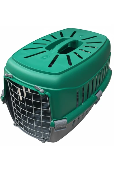 Petshop Kedi Köpek Taşıma Çantası Metal Kapılı 47x30x30