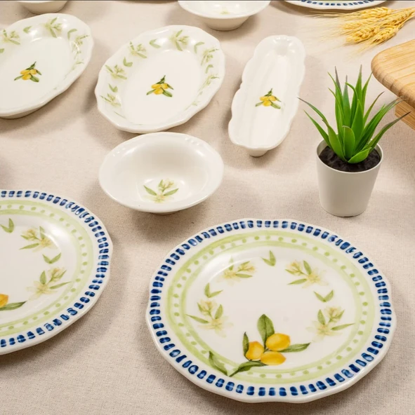 Fecra 14 Parça Casa Limone Kahvaltı Takımı - Resim 5