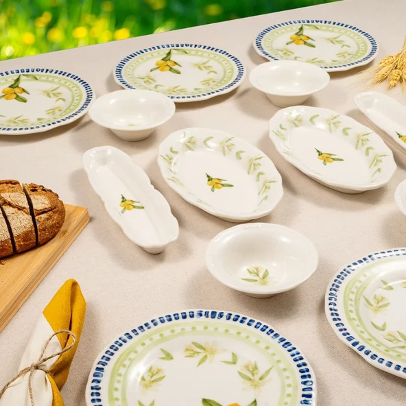 Fecra 14 Parça Casa Limone Kahvaltı Takımı - Resim 6