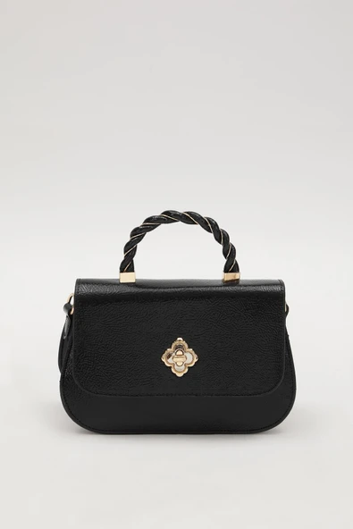 Levidor Siyah Rugan Kadın El ve Omuz Çantası 930179