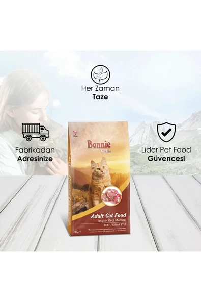Bonnie Dana Etli Yetişkin Kedi Maması 10 Kg - 3