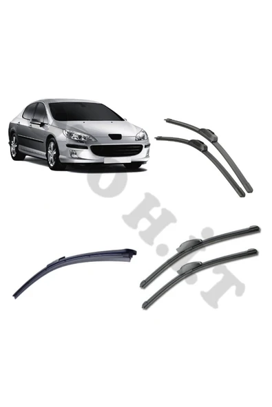 OTO H.İ.T. PEUGEOT 407 SİLECEK TAKIMI 2004-2010 ÖN CAM SİLECEĞİ ürün görseli
