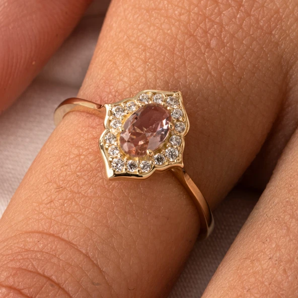 Gümüş Yüzük - Vintage Zultanit Taşlı Gümüş Evlilik Teklifi Hediye 925 Ayar Gümüş Yüzük - Resim 7