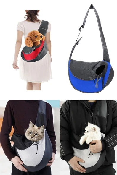 enes ticaret Small 45x27 Kırılmaz Hanger Tek Omuz Askılı Küçük Irk Kedi Taşıma Seyehan Gezi Çantası - 3
