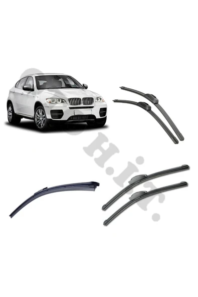 OTO H.İ.T. BMW X6 E71 SİLECEK TAKIMI 2008-2012 ÖN CAM SİLECEĞİ ürün görseli