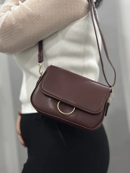 BİÇOMİ Kahve cilt mossi çanta ürün görseli