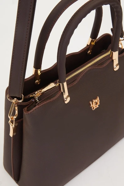 Levidor Kahve Kadın El ve Omuz Çantası 930065 - Resim 5