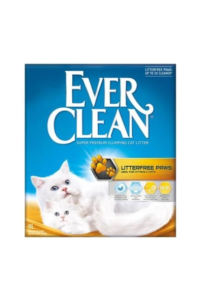 Premium Everclean Litterfree Paws Iz Bırakmayan Kedi Kumu 6 Lt