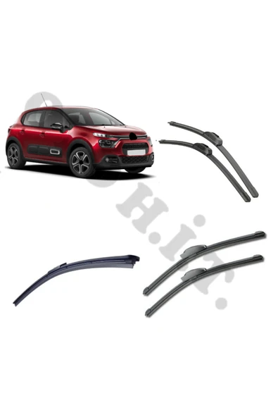 OTO H.İ.T. CİTROEN C3 SİLECEK TAKIMI 2017-2024 ÖN CAM SİLECEĞİ ürün görseli