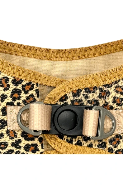 Pets Carnival Kedi Köpek Air-mesh Göğüs Tasması Ve Gezdirme Sevk Kayışı Seti Leopar 2si1 Arada - 6